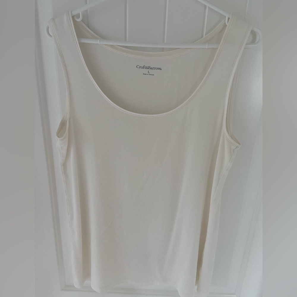 Croft & Barrow Women's Ivory Tank Top